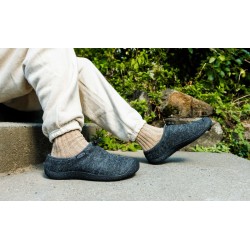Chaussons "In-Out" KEEN Howser III Slide Homme Charcoal Grey Felt/Black