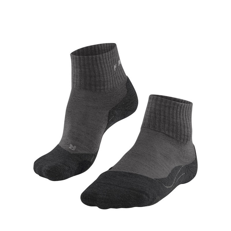 Chaussettes FALKE Mérinos Trekking TK2 Wool Short (Femme) Smog