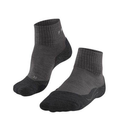 Chaussettes FALKE Mérinos Trekking TK2 Wool Short (Femme) Smog