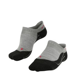 Chaussettes 35-36 FALKE Mérinos Trekking TK5 Invisible Femme light grey