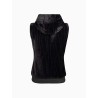 Veste Fausse Fourure sans Manche AULP Vague Black
