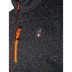 Veste Maille Chinée AULP Navoy Black