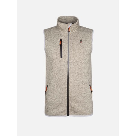 Gilet Maille Chinée AULP Rakan Kaki