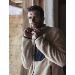 Veste Polaire Sherpa AULP Sikou Greige