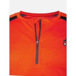 T-shirt Technique 1/4 Zip AULP Maiko Vermillon