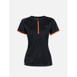 T-shirt Technique Half Zip AULP Masha Black
