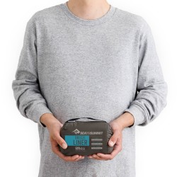 Drap de Sac Lyocell SEATOSUMMIT Breeze Liner Rectangulaire avec Drap d'Oreiller